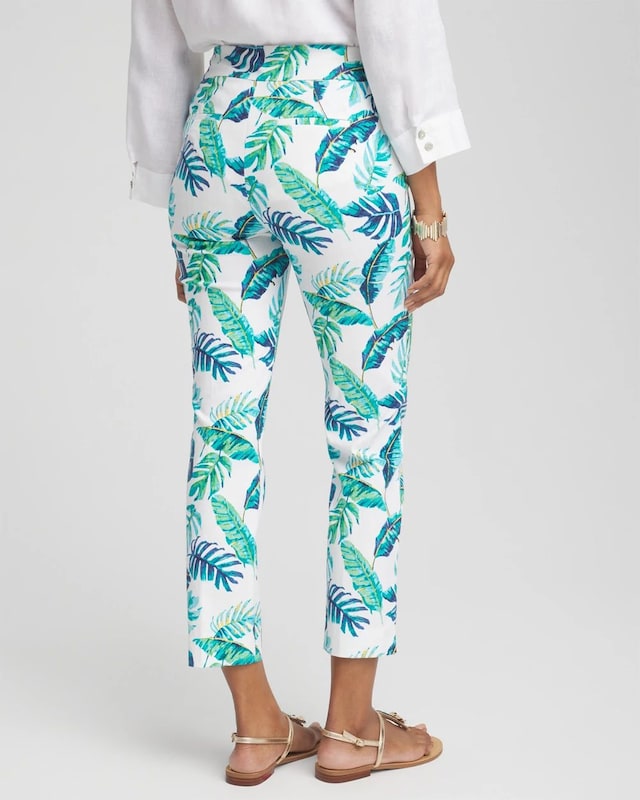 Brigitte Tropical Pull-On Cropped Pants - image 3